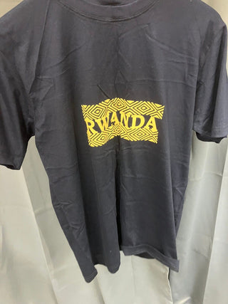 hipp rwanda navy t shirt L