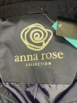 Anna Rose Collection Woman's Warm Winter Coat navy Blue hooded Size M