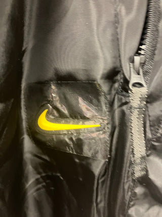 Nike Live Strong Windbreaker Joggers Black Yellow Swoosh Adult Small