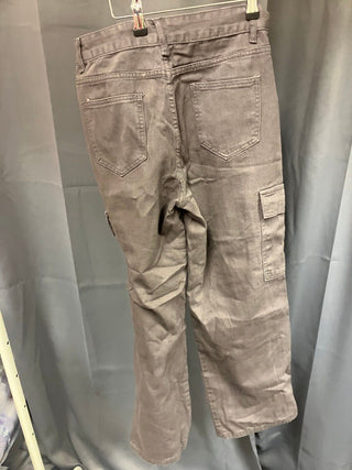 shein petite M brown Demin cargos