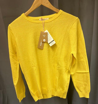 woolovers Cashmere Merino Crew Neck Jumper daffodil