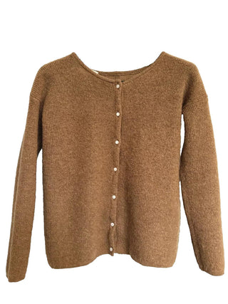 la maille sezane gilet gaspard camel cardigan XS