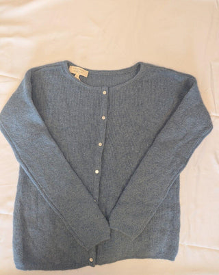 la maille sezane paris blue cardigan xs