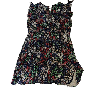 Floral Print Dress Navy 2XL