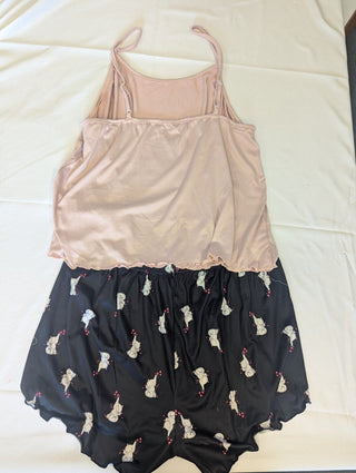 Shein Pyjama Set Pink/Black 1XL