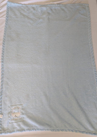 Baby Blanket Blue Giraffe