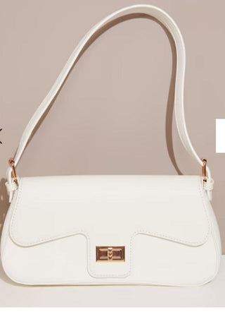 Pretty Little Thing White Envelope Shoulder Bag - One Size