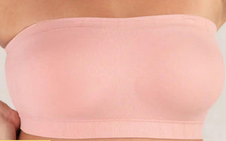 Truekind Convertible Strapless Bandeau Bra - Rose Tan - Large