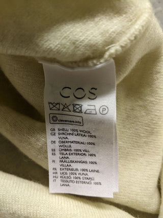 Cos Wool T Shirt Dress Size Medium Cream