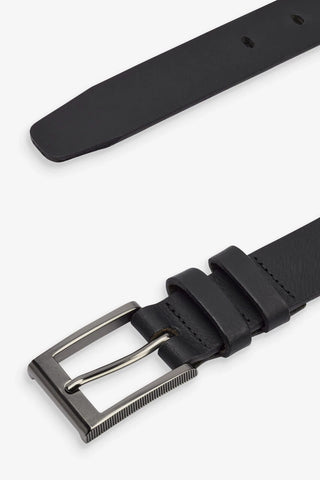 NEXT Black Leather Belt 34"-36"