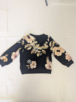 Shein Kids Black Floral Jumper 6-9 Months