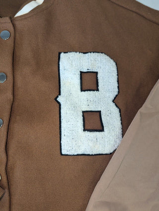 Shein Brown Medium Baseball Jacket