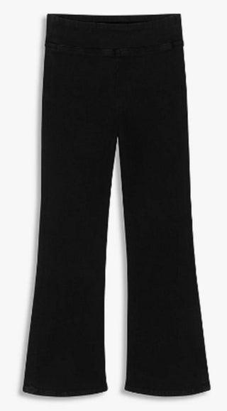 FRAME Jetset Mini Boot Hem Cropped Jeans, Sheen Noir - Medium (Size 2)