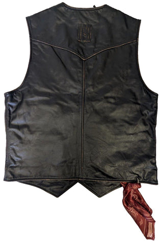 Master Leather Vest - Black - 3XLarge - *Small Sizing Looks more Medium*