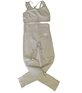 Women's Best Gym Set Light Washed Grey Size XS