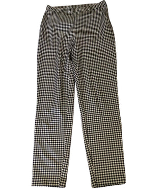 Monki Black and White Checked Trousers Size UK 40