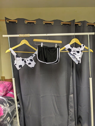 Cow Print Swim and Shorts Set 14-16Y