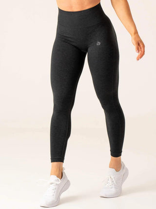 Ryderwear Evolve Scrunch Seamless Leggings - Black Marl S