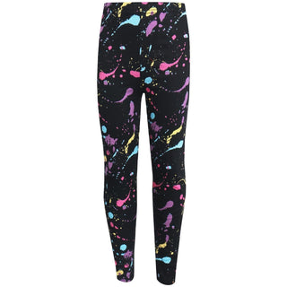 Kids Girls Legging Trendy Pastel Splash Print Party Dance Leggings 12 - 13Y