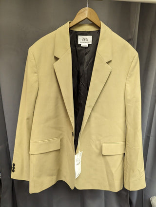 Zara Mens New York Edition Blazer - Beige uk 42