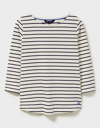 Crew Clothing Company WHITE STRIPE ESSENTIAL COTTON BRETON 12