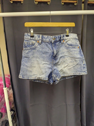 H&M High Denim Shorts Blue Eur 36