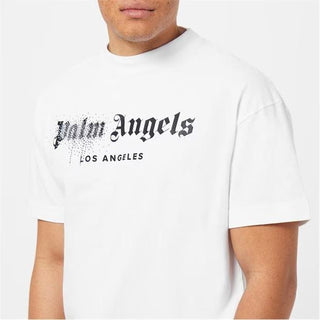 Palm Angels T shirt Diamonti  - White Uk Medium