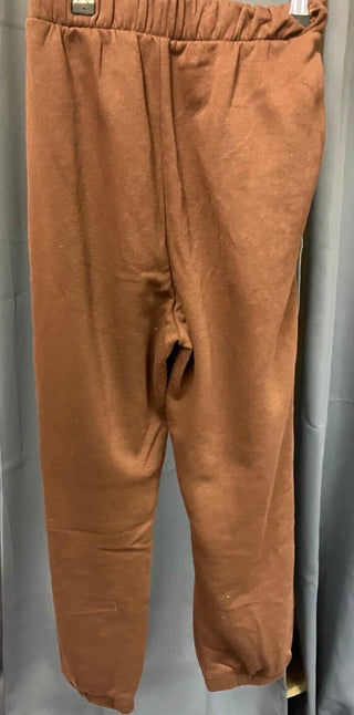 zara brown cuffed joggers S