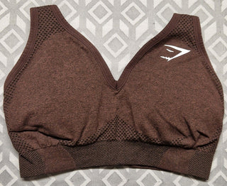 GymShark ADAPT BURGUNDY SEAMLESS SPORTS BRA - XS *See description*