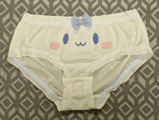 Womens Underwear with Bow and Face - L