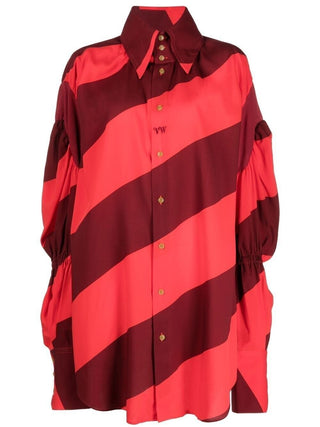 Viviene Westwood striped oversize shirt Red 42