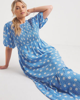 Nobody's Child Kelsie Midi Dress 10 Blue