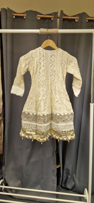 Native Communion Dress - White- 5-6Y/O