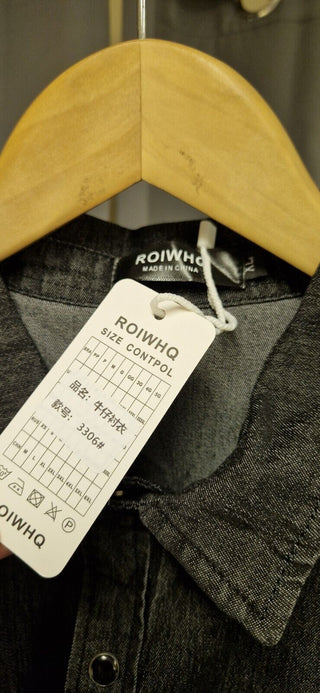 ROIWHQ Button-up Shirt - Black XL