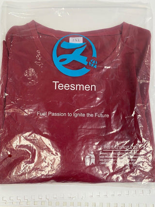 TEESMEN  Mens T-Shirts 2XL  Quick Drying Sports Gym Workout red