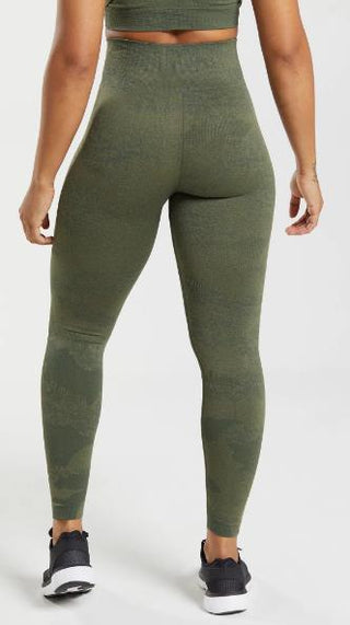 GYMSHARK ADAPT CAMO SEAMLESS LEGGINGS - XS