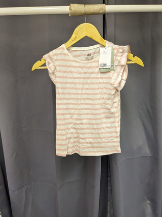 H&M Jersey Top Pink 6-8Y