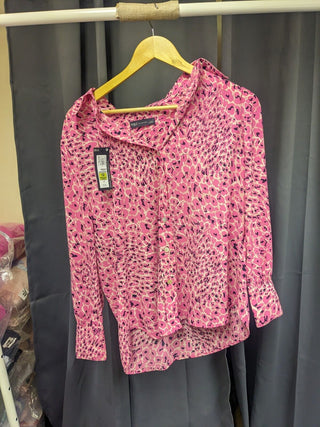 M&S Pink Blouse Long Sleeve 12