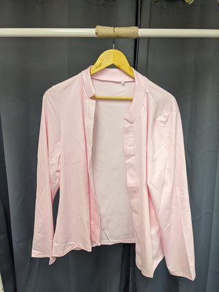 Textured Notch Jacket Pink 3XL