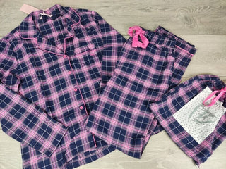 Boux Avenue PJ in a bag set Navy Check 14