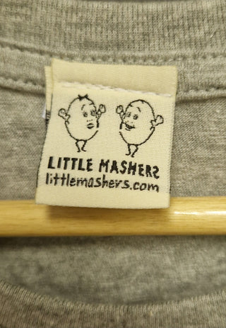 Little Master T-Shirt - Grey With Red Heart- M