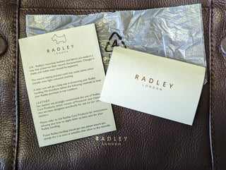 Radley London Medium Tote Bag With Fur Crown & Grained Leather - Dark Oak