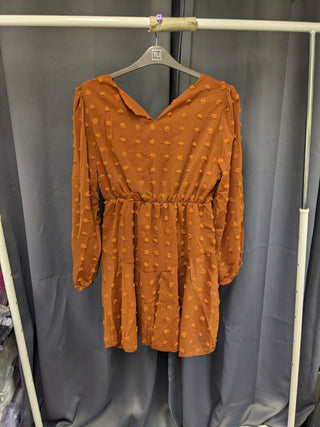 Long Sleeve Polka Dress Medium