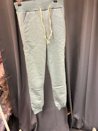 fleece joggers teal M