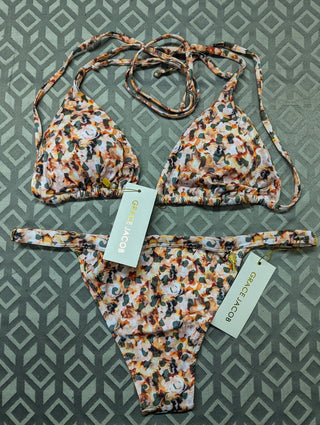 Grace Jacob Bikini Twin Pack - Bounty & Nelly Gold Palm - Medium