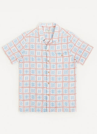 Percival Nouveau Tile Cuban Shirt - XL