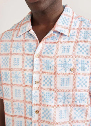 Percival Nouveau Tile Cuban Shirt - XL