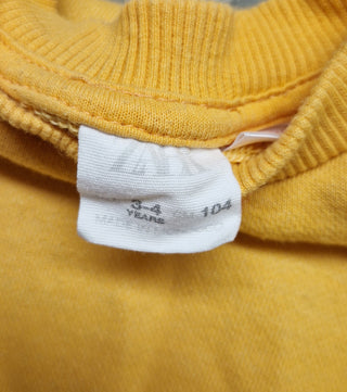 Zara Orange Crew Neck Sweatshirt - 3-4 yrs