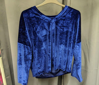 Unbranded Velvet Top Blue 2XL