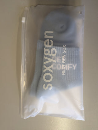 Soxygen Sky Blue 'Get Comfy' Ankle Socks - One Size